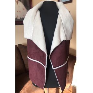 Coco + Jaimeson Asymmetric Furry Vest